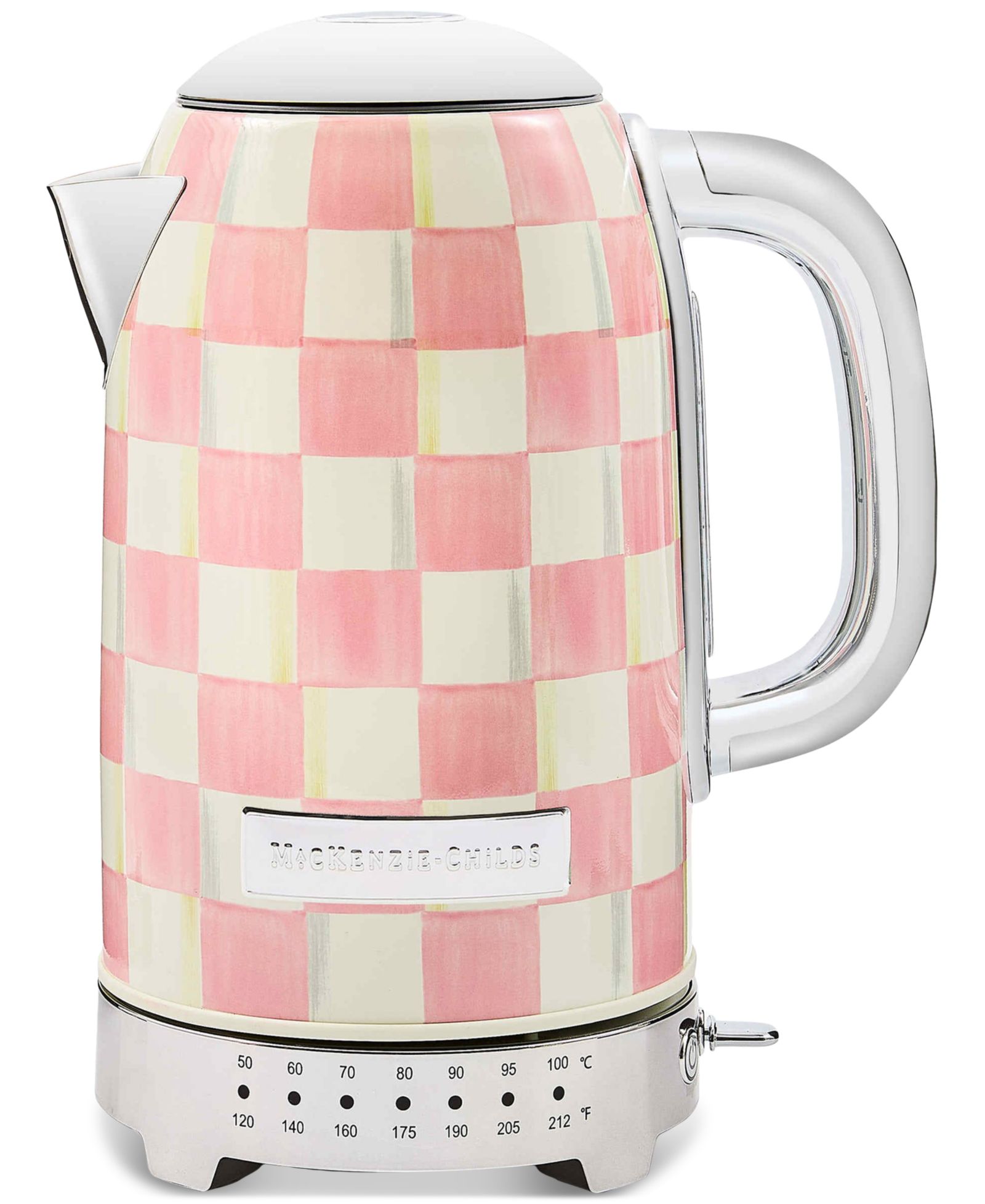 MacKenzie-Childs Rosy Check Electric Kettle