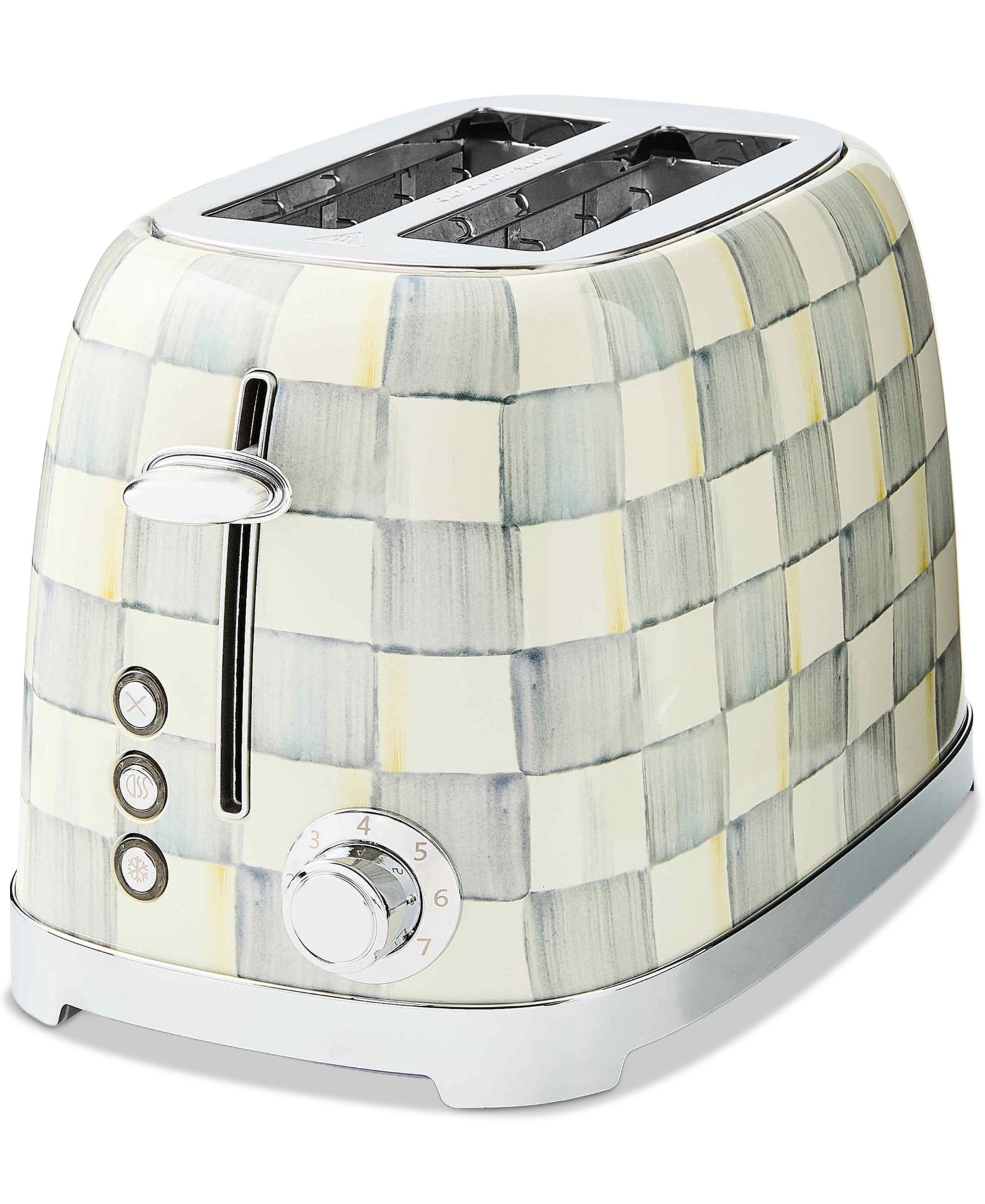 Тостер MacKenzie-Childs Sterling Check 2-Slice Toaster