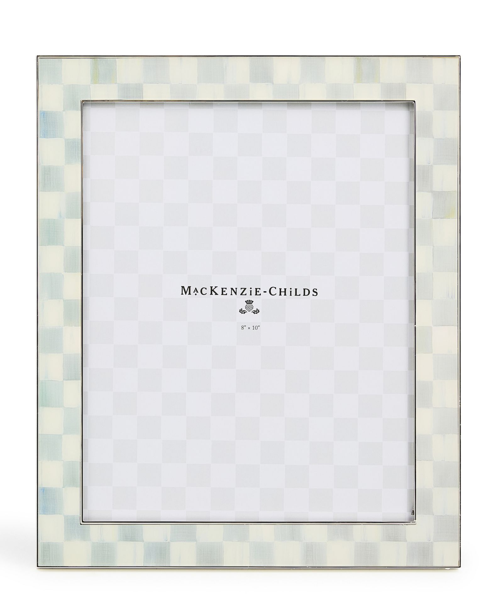 MacKenzie-Childs Sterling Check Silver Plated Frame, 8" x 10"
