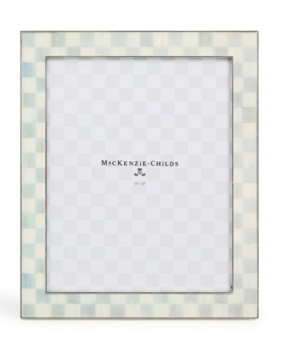 MacKenzie-Childs рамка для фото с покрытием из стерлингового серебра и узором в клетку, 8" x 10"