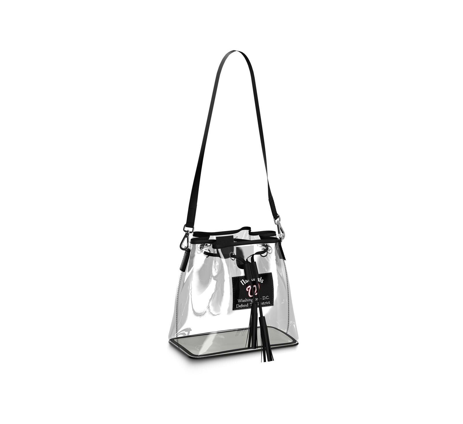 Wear By Erin Andrews Washington Nationals Clear Stadium Bucket Bag