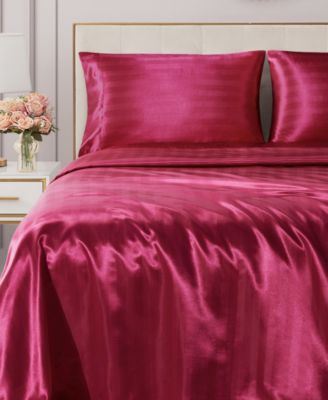 Juicy Couture Satin Damask 3-Pc. Sheet Set, Twin XL