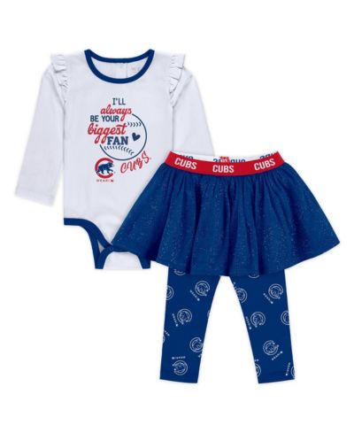 Детский комплект из 3 предметов Chicago Cubs Tutu для мальчиков и девочек