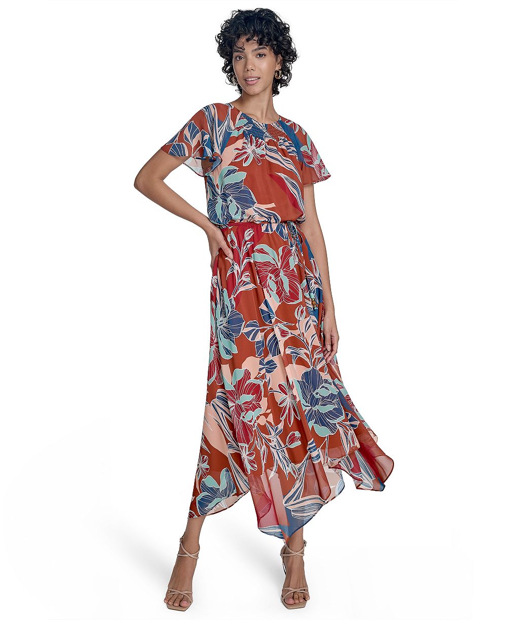 Jessica Howard Petite Short-Sleeve Fit & Flare Dress