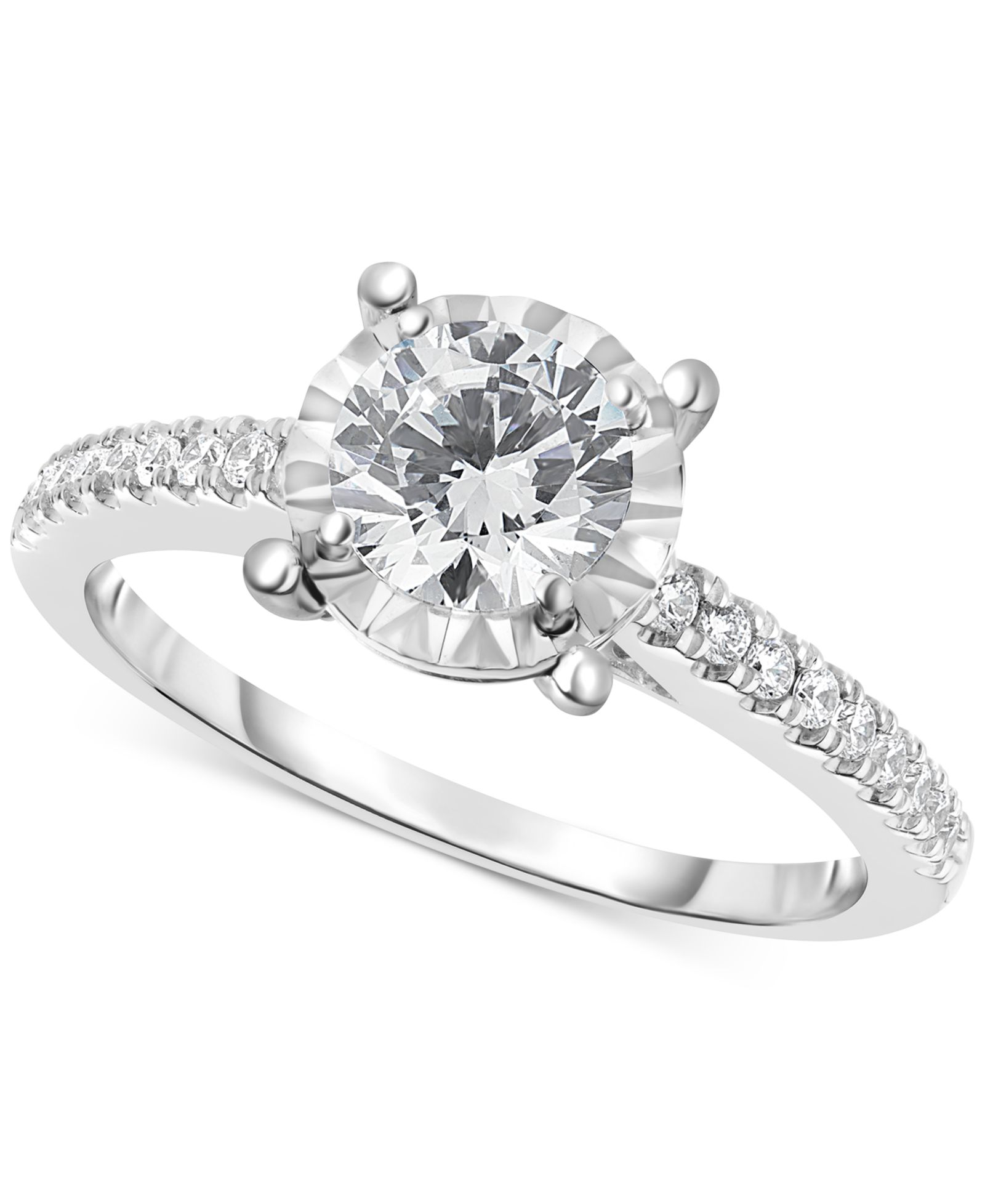 Помолвочное кольцо TruMiracle® с бриллиантом (3/4 ct. t.w.) в белом золоте 14k