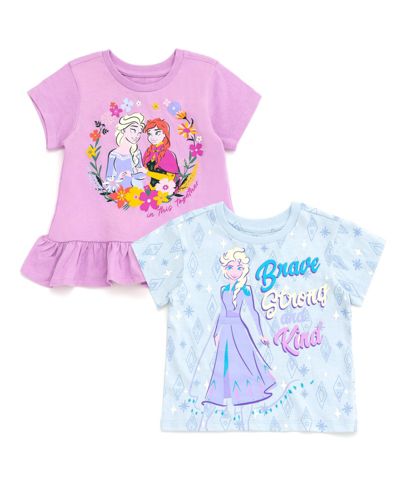 Frozen Toddler Girls Disney Cars Lion King Super Kitties Winnie the Pooh 2 Pack T-Shirts