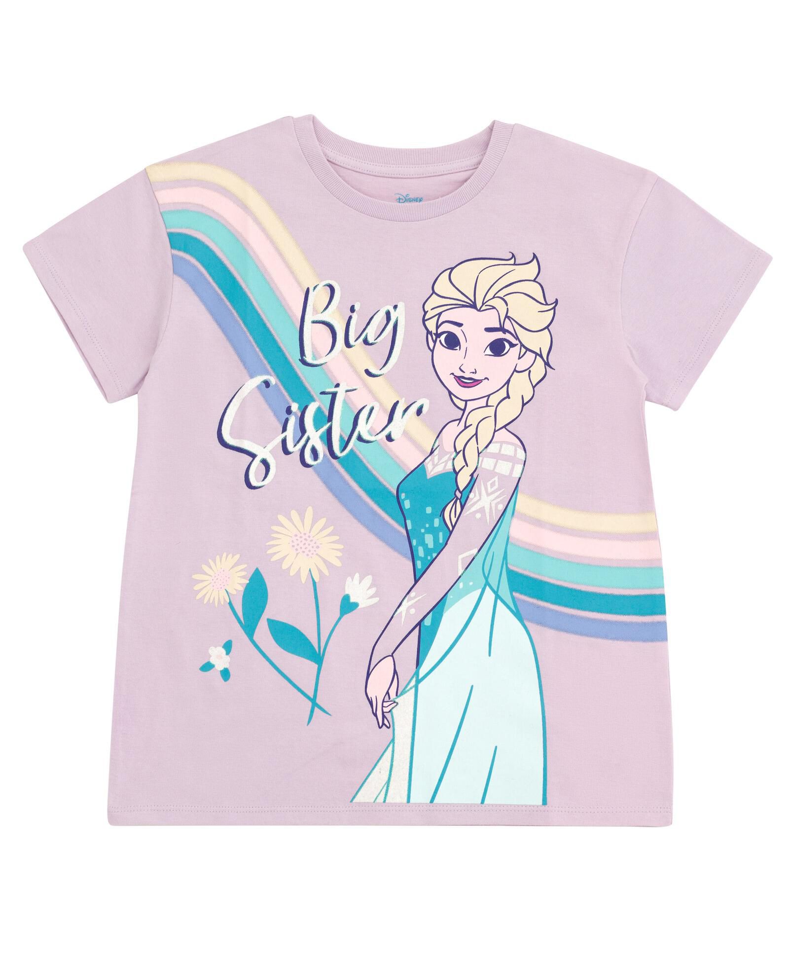 Футболка Frozen с коротким рукавом для маленьких девочек