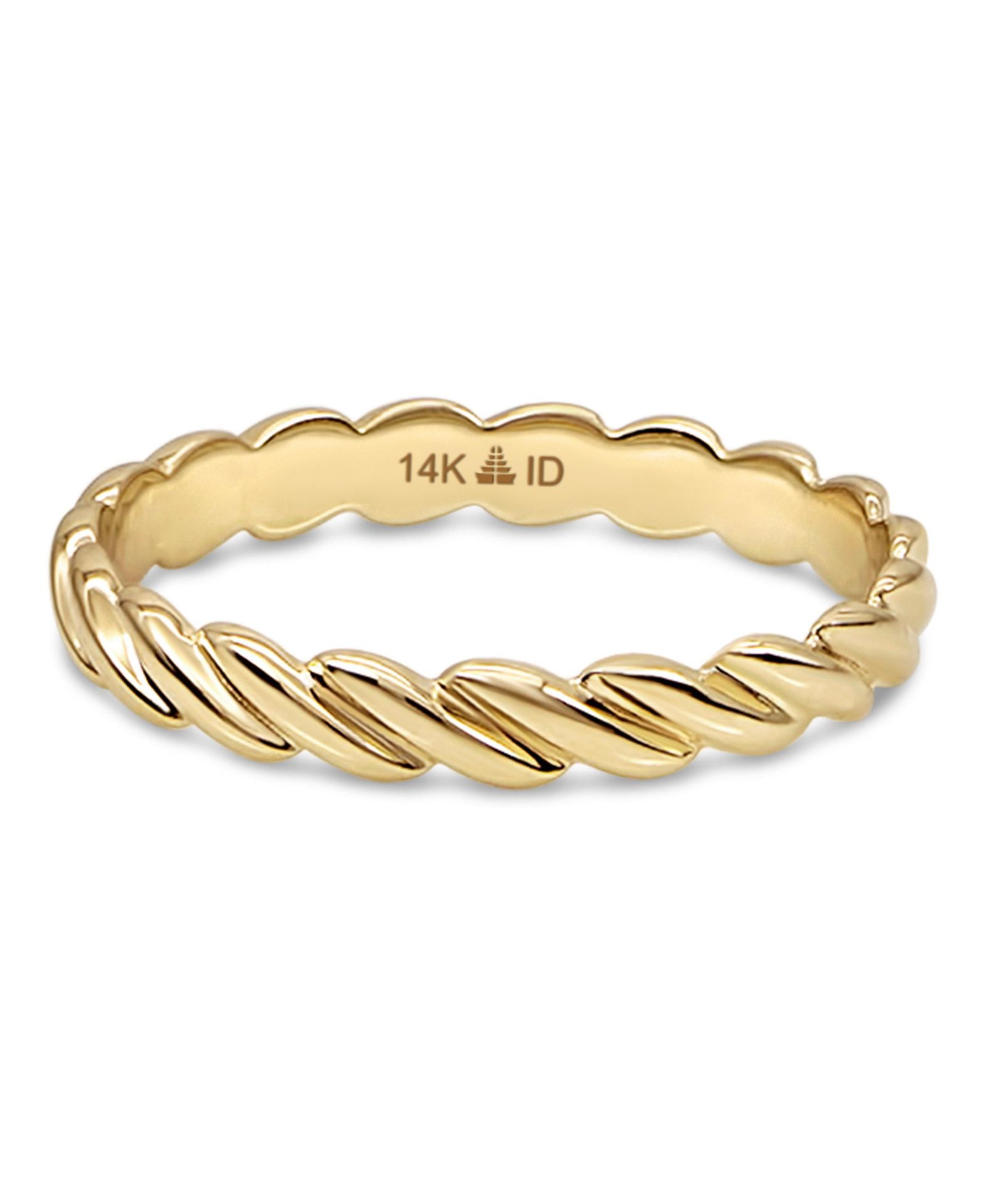 Devata Кольцо из 14K золота Twisted Rope