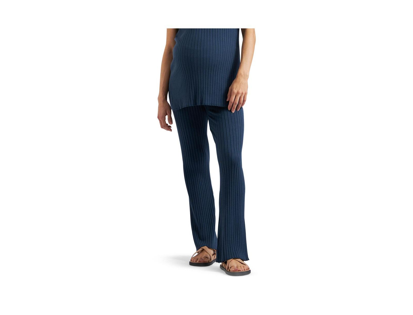 Ripe Maternity брюки в рубчик цвета сиенна