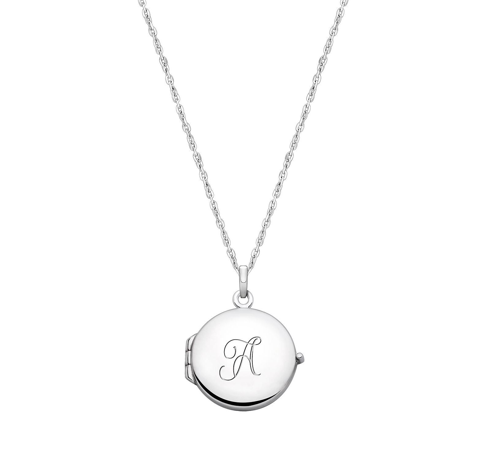 Колье Tiny Blessings Sterling Silver Round Locket с гравировкой