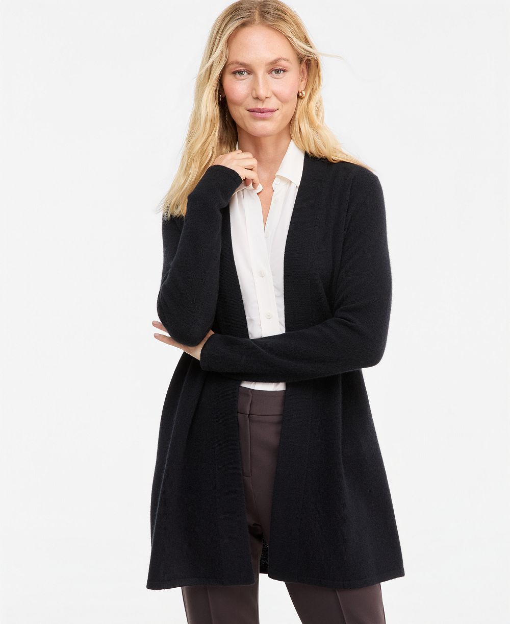 Charter Club Women's 100% Cashmere Split-Hem Long Cardigan, Macy's Exclusive
