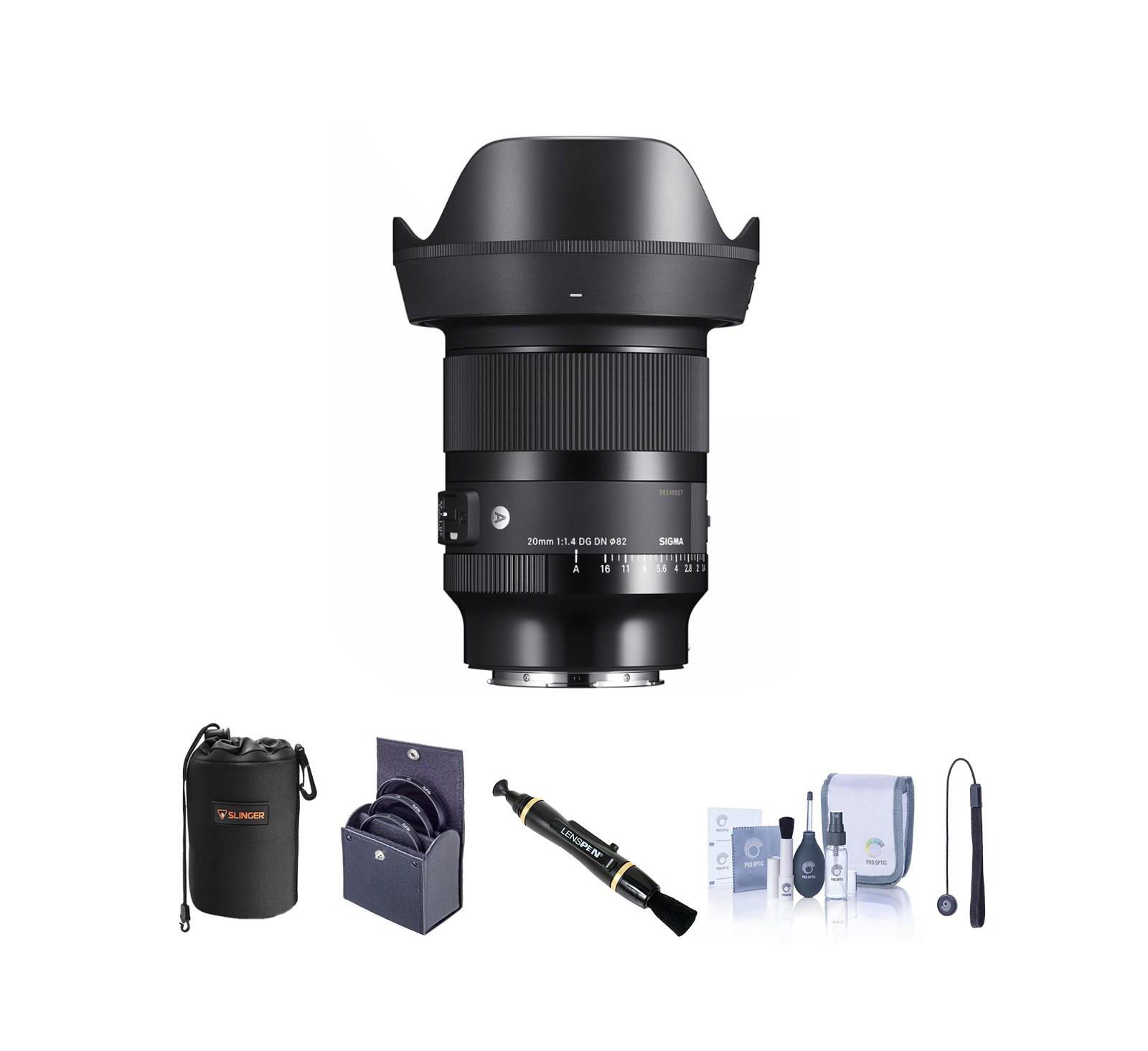 Объектив Sigma 23mm f/1.4 DC DN Contemporary для L Mount с комплектом фильтров 52mm, чехлом, набором для чистки и креплением для колпачка