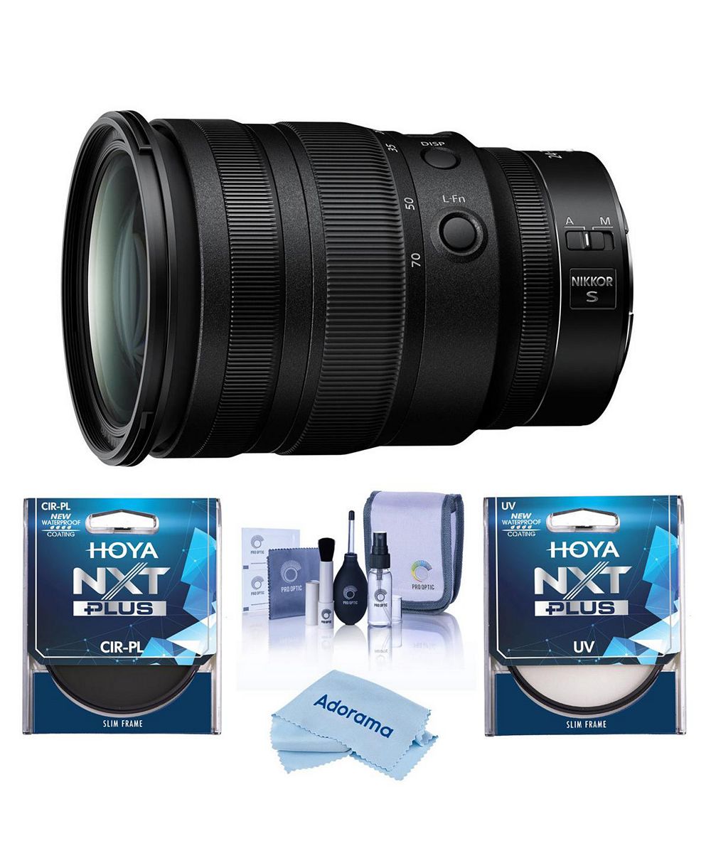 Nikon NIKKOR Z 24-70mm f/2.8 S Lens, Bundle w/Tiffen 82mm UV/CPL Filters