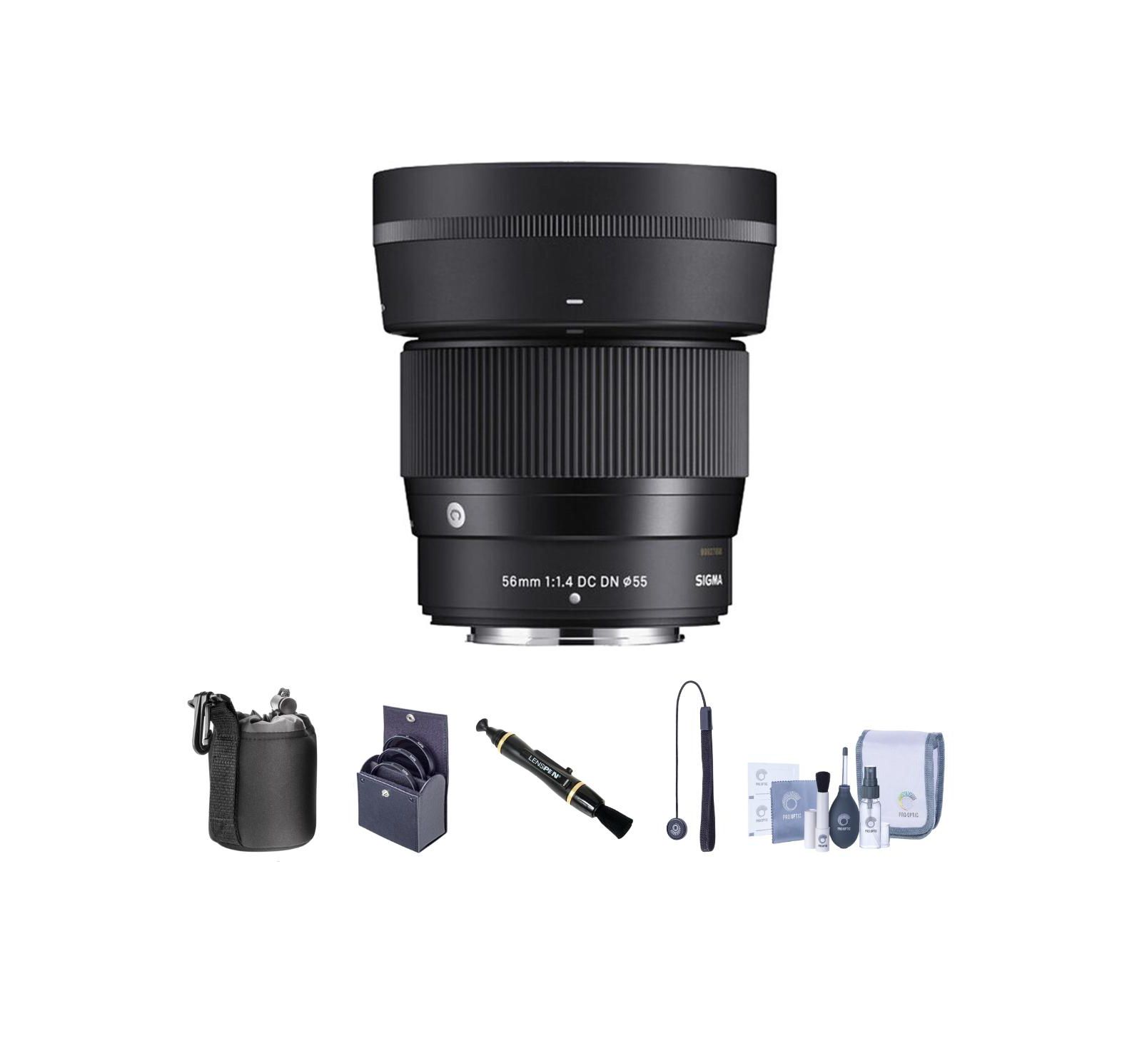 Sigma 56mm f/1.4 DC DN Contemporary Lens Bundle for Nikon Z