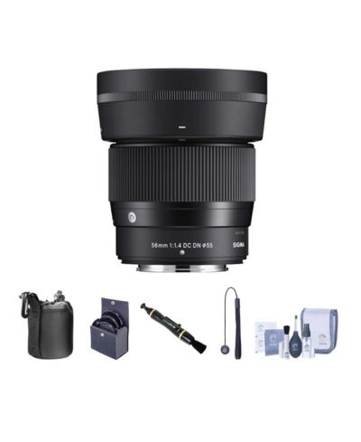 Sigma 56mm f/1.4 DC DN Contemporary Lens Bundle for Nikon Z