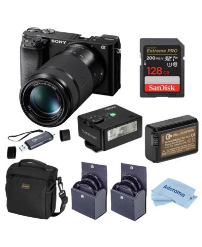 Sony Alpha a6100 24.2MP 4K Mirrorless Camera Bundle