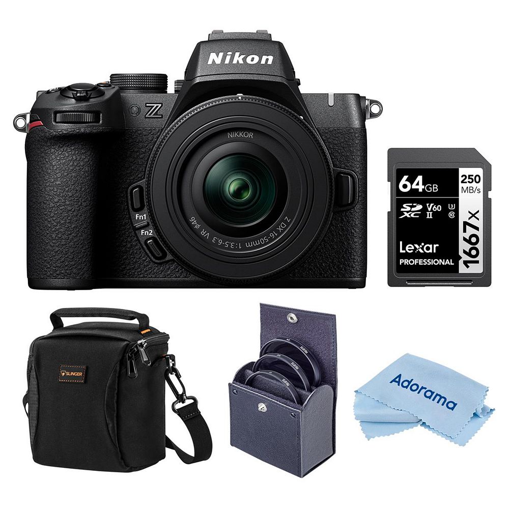 Беззеркальная камера Nikon Z50II с объективом 16-50mm f/3.5-6.3 VR, сумка и фильтры в комплекте