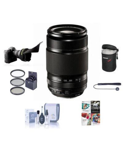 Объектив Fujifilm XF 55-200mm f/3.5-4.8 R LM OIS в комплекте с набором фильтров 62mm и ПО Photo Video Art Suite