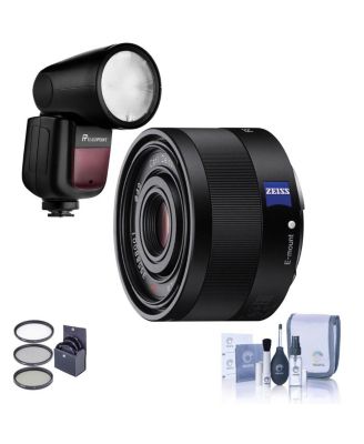Sony Sonnar T FE 35mm f/2.8 ZA Lens with Zoom Li-on X R2 TTL Flash Kit