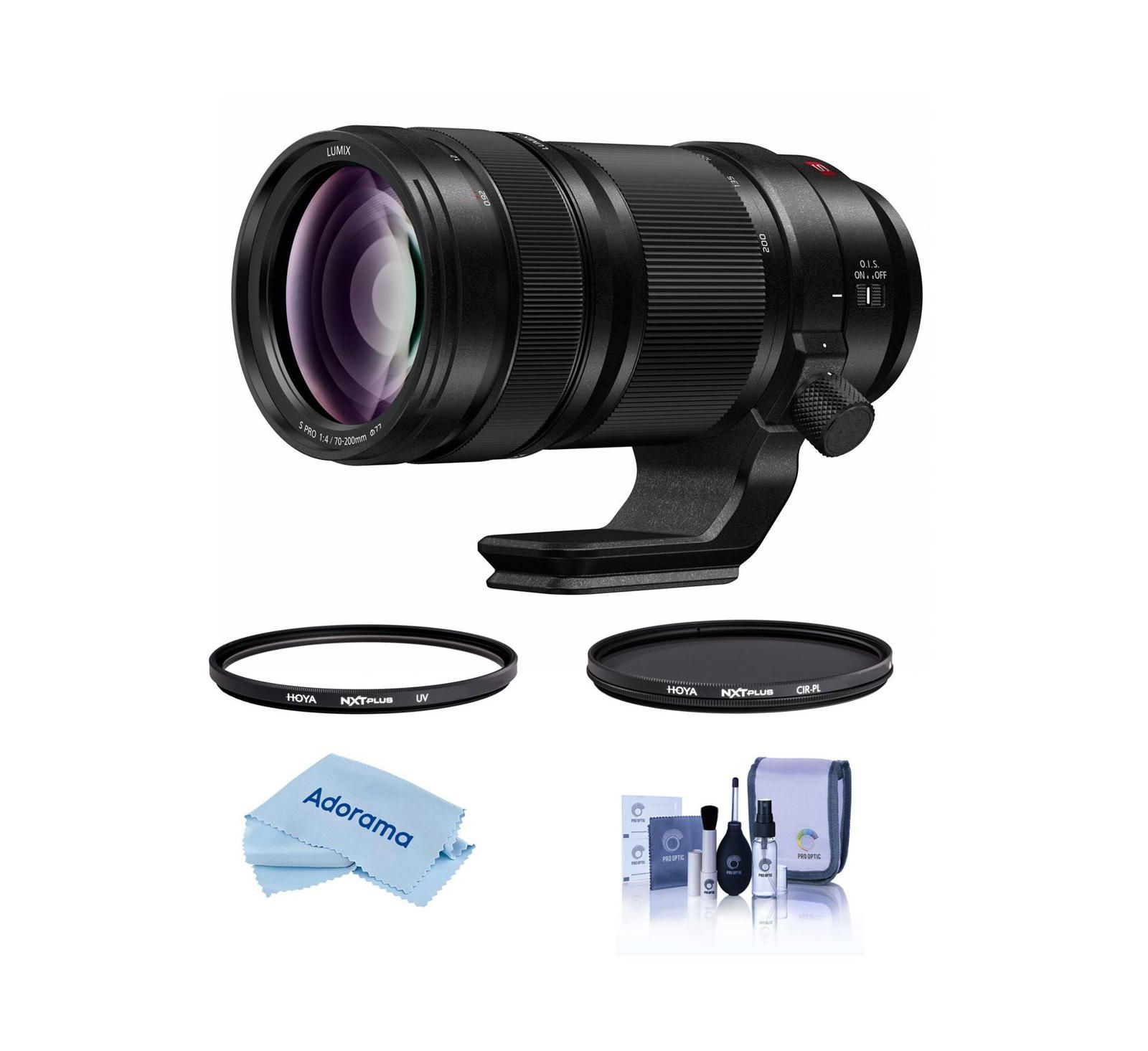 Panasonic LUMIX S PRO 70-200mm f/4 O.I.S Lens for L Mount w/77mm Filter Kit