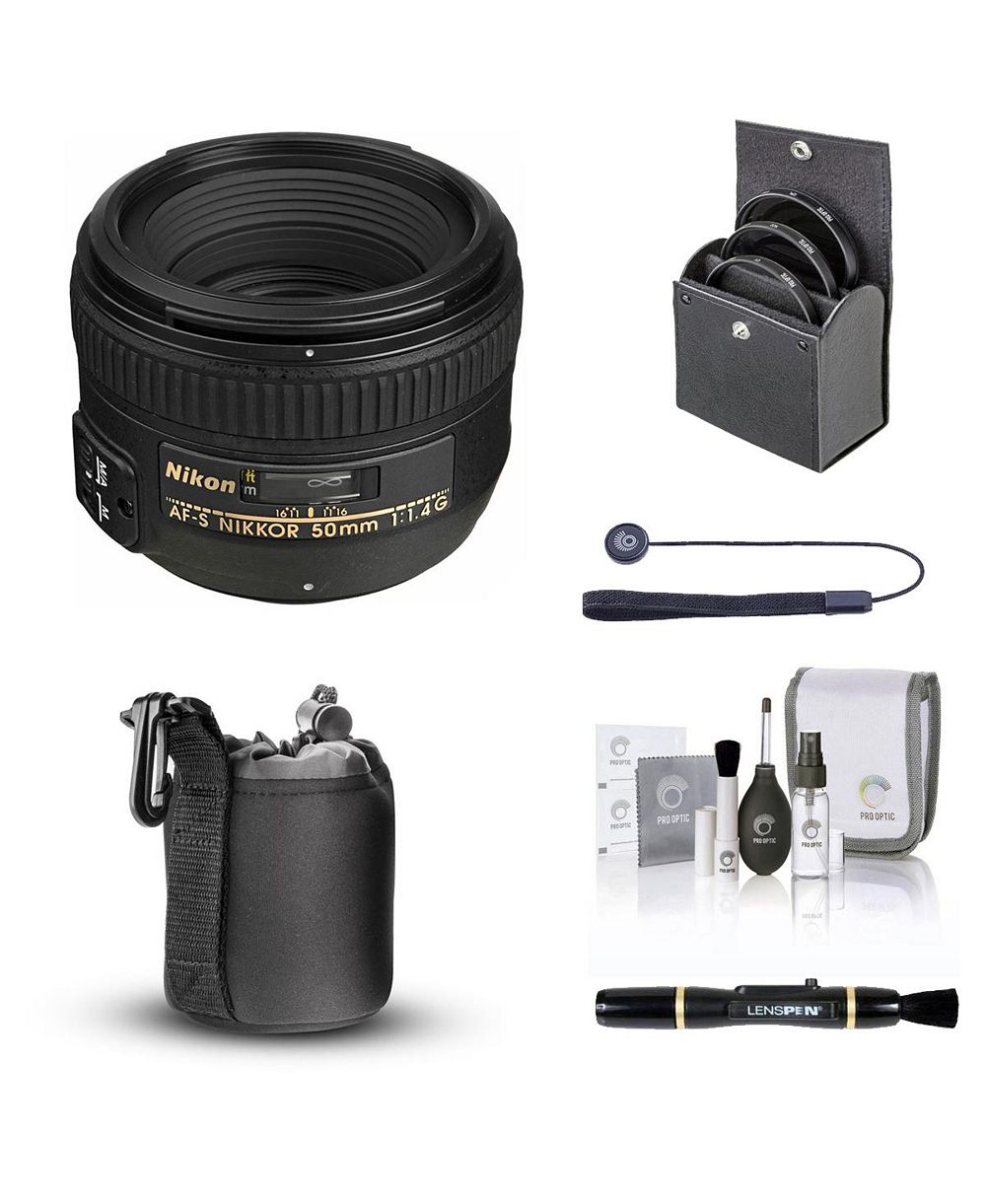 Объектив Nikon 50mm f/1.4G AF-S NIKKOR с базовым набором