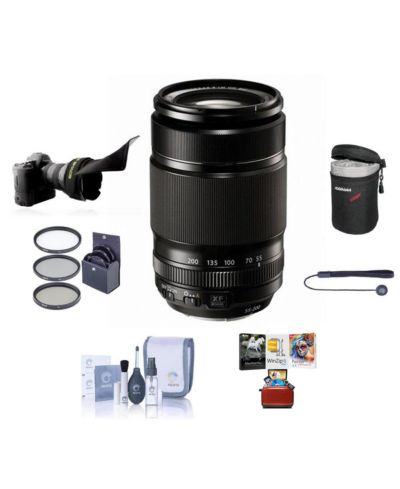 Fujifilm XF 55-200mm f/3.5-4.8 R LM OIS Lens,w/62mm Filter Kit,Mac Software