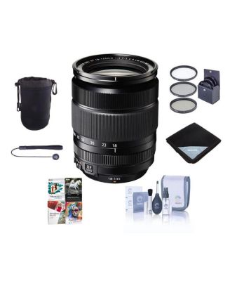 Объектив Fujifilm XF 18-135mm f/3.5-5.6 R LM OIS WR в комплекте с набором фильтров ProOptic 67 мм, чехлом для объектива, набором для чистки, чехлом, шнурком для крышки и ПК