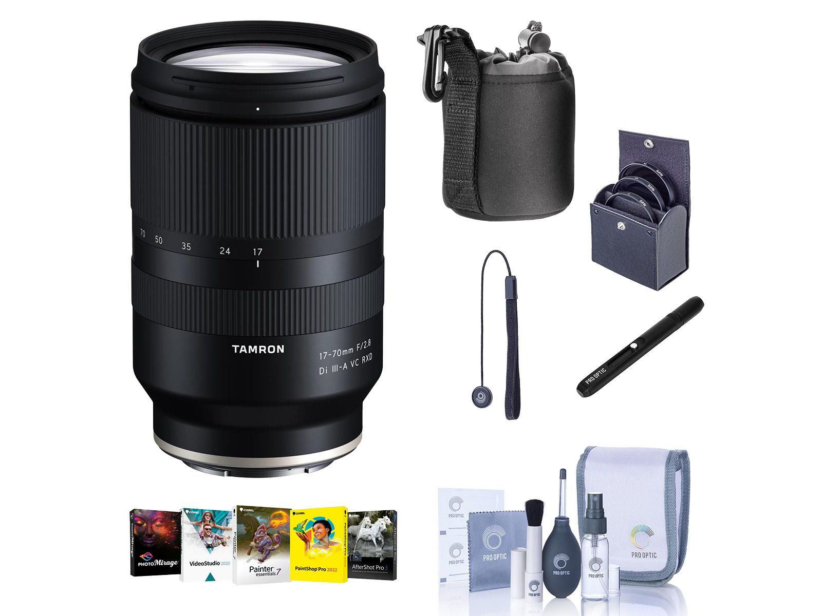Объектив Tamron 17-70mm f/2.8 Di III-A VC RXD для Sony E с набором аксессуаров
