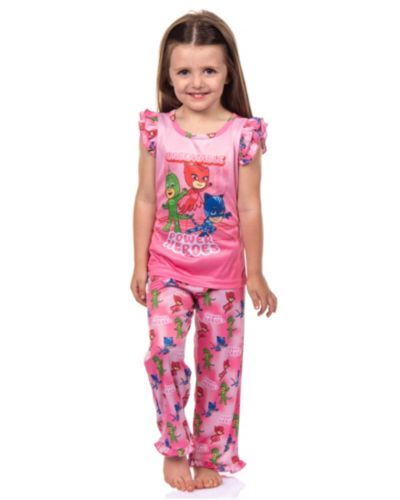 Детский пижамный комплект PJ Masks Little Girls Gekko Catboy Power Heroes 2-Piece