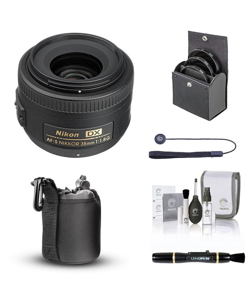 Nikon 35mm f/1.8G DX AF-S NIKKOR Lens with Essentials Kit