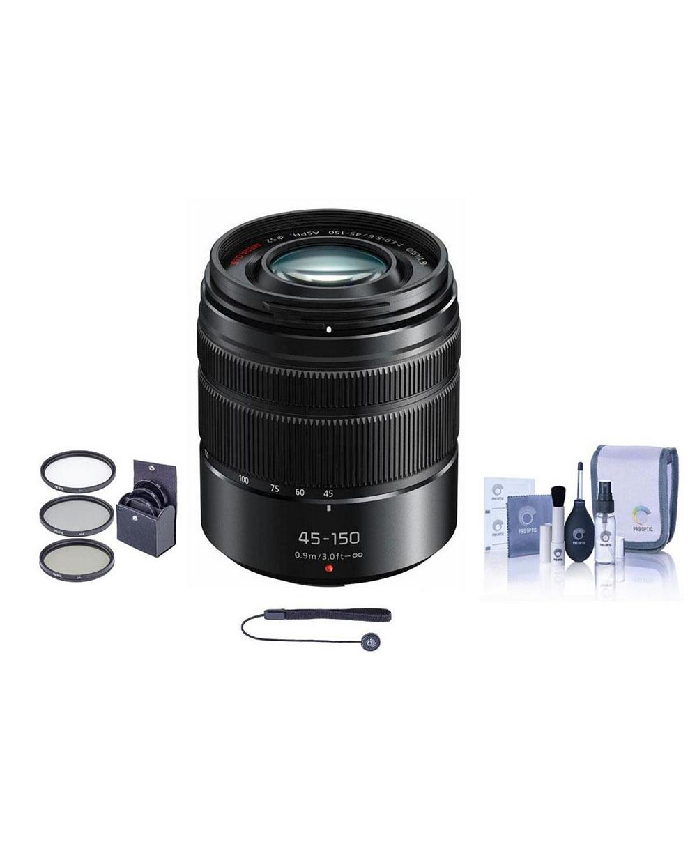Объектив Panasonic LUMIX G Vario 45-150mm f/4.0-5.6 для MFT с набором фильтров 52 мм