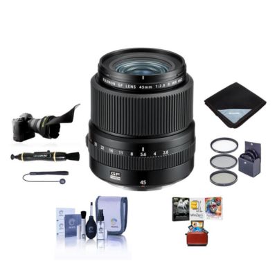 Fujifilm GF 45mm f/2.8 R WR Lens with Free Mac Software  Accessories Kit