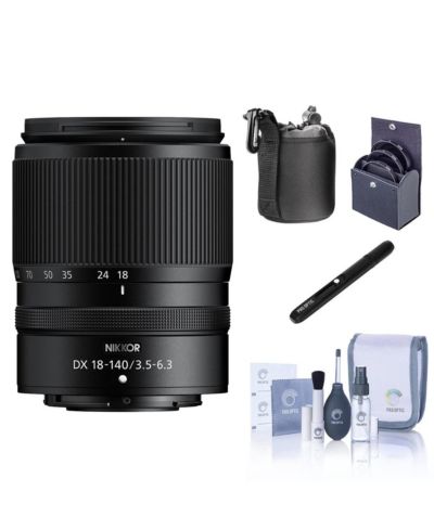 Nikon NIKKOR Z DX 18-140mm f/3.5-6.3 VR Lens with Essentials Kit