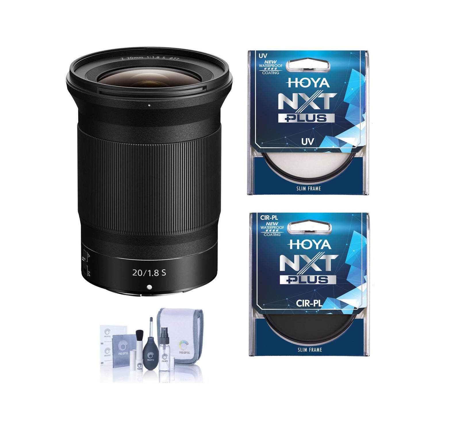 Nikon NIKKOR Z 20mm f/1.8 S Lens with Hoya NXT Plus 77mm UV+CPL Filter Kit
