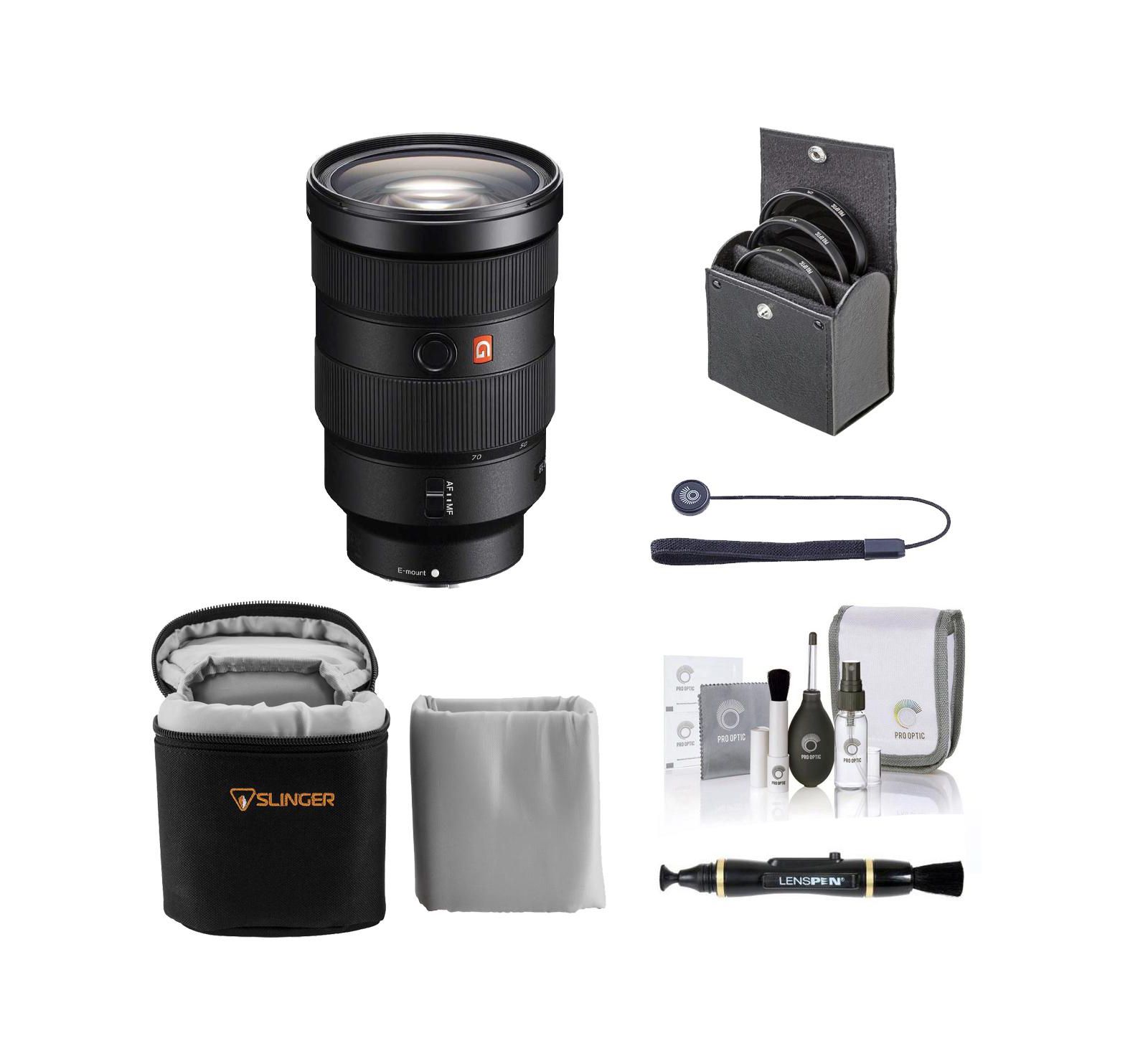 Объектив Sony FE 24-70mm f/2.8 GM для Sony E с комплектом фильтров 82mm, кейсом и набором для чистки