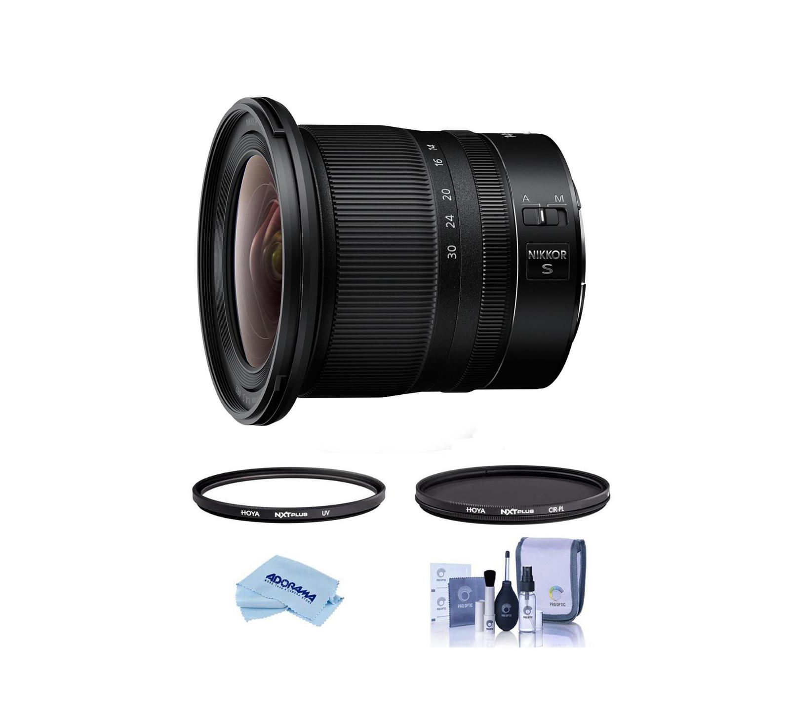 Nikon NIKKOR Z 14-30mm f/4 S Lens, Bundle w/Tiffen 82mm UV and CPL Filters