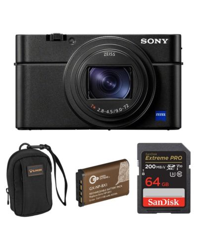 Sony Cyber-shot DSC-RX100 VII Digital Camera, w/ Memory Card, Battery, Bag