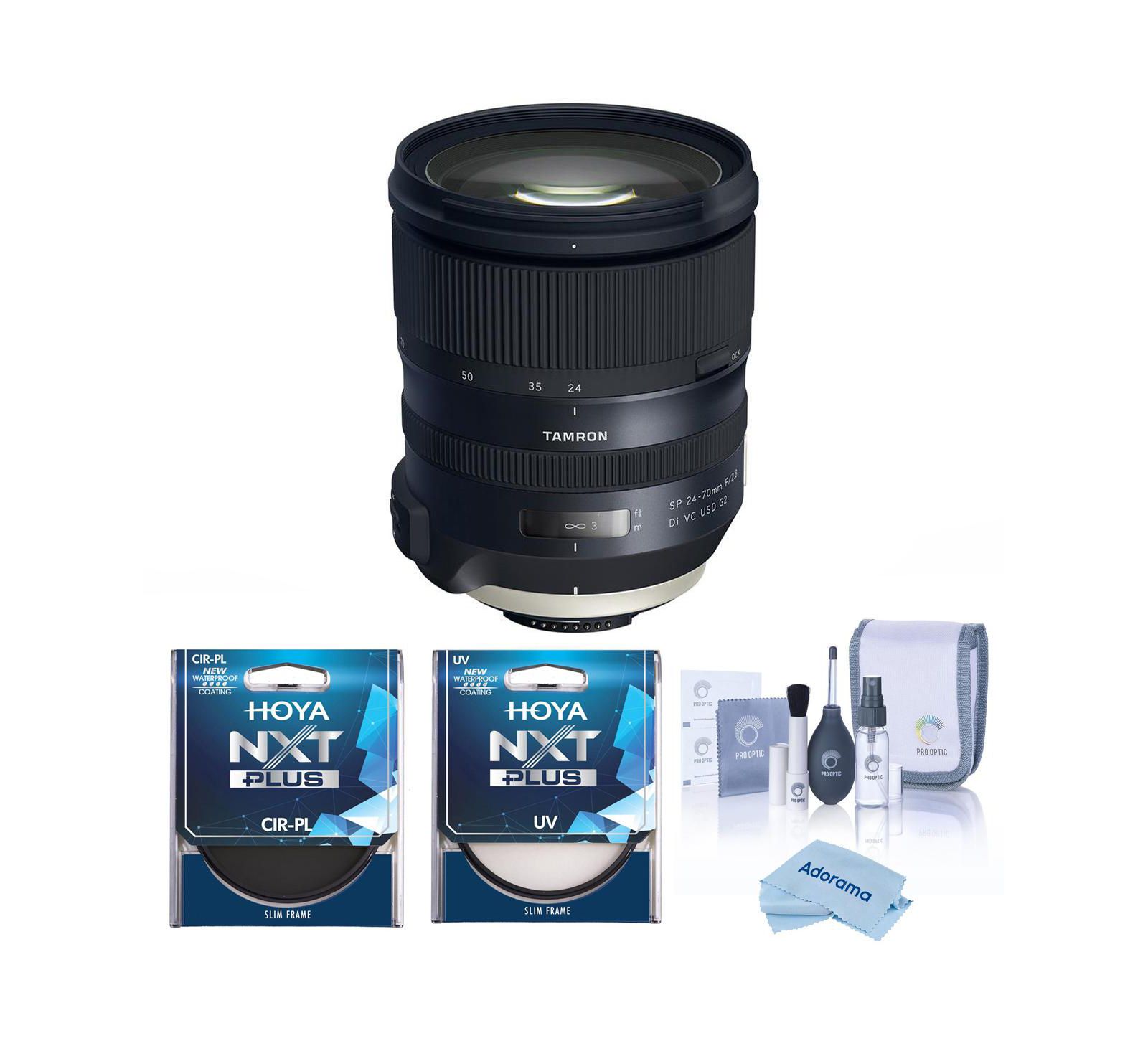 Объектив Tamron SP 24-70mm f/2.8 Di VC USD G2, крепление Nikon F, в комплекте фильтры 82mm UV и CPL