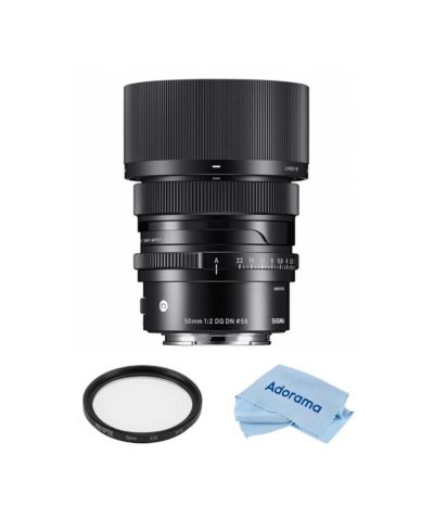 Объектив Sigma 50mm f/2.0 DG DN Contemporary для Sony E с UV фильтром и салфеткой