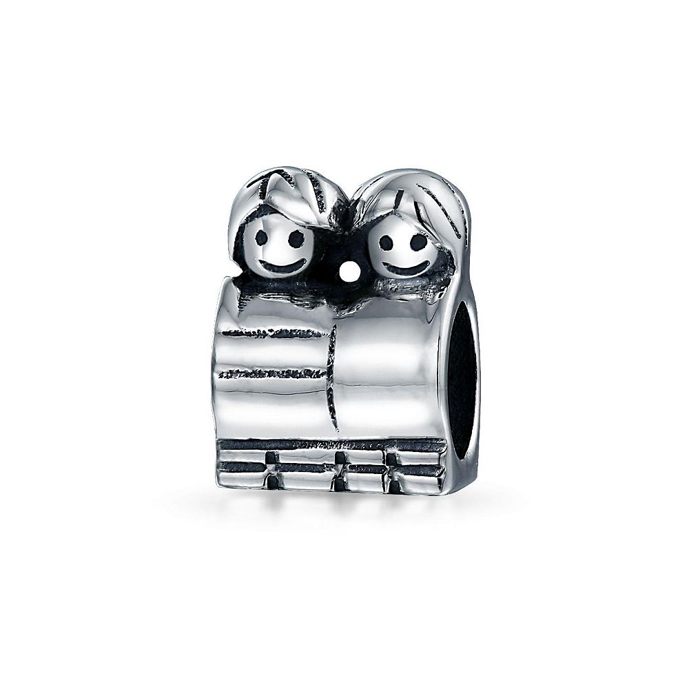Украшение Bling Jewelry с подвеской дружбы из стерлингового серебра для европейского браслета