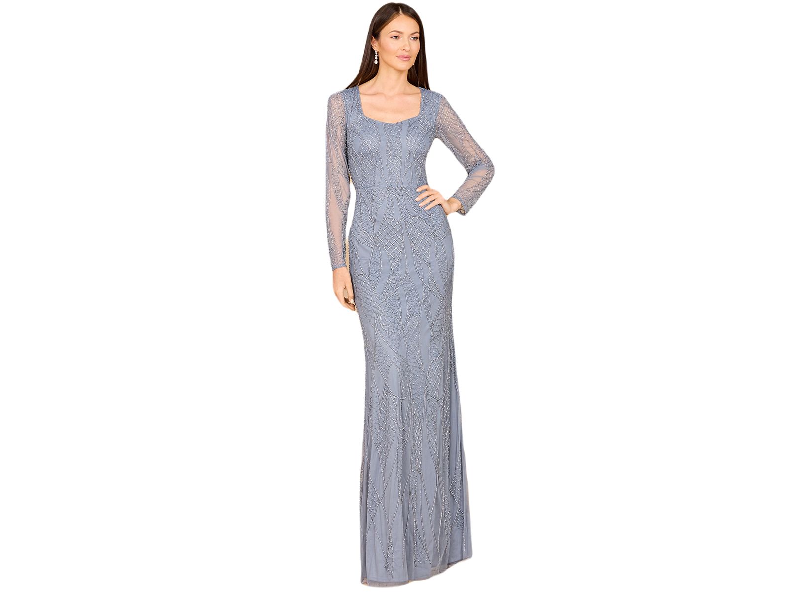 Платье LARA Women's V Neck Beaded