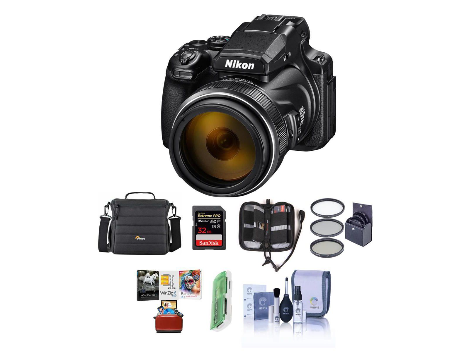 Nikon Coolpix P1000 цифровая камера с 4K Ultra HD и 125-кратным оптическим зумом