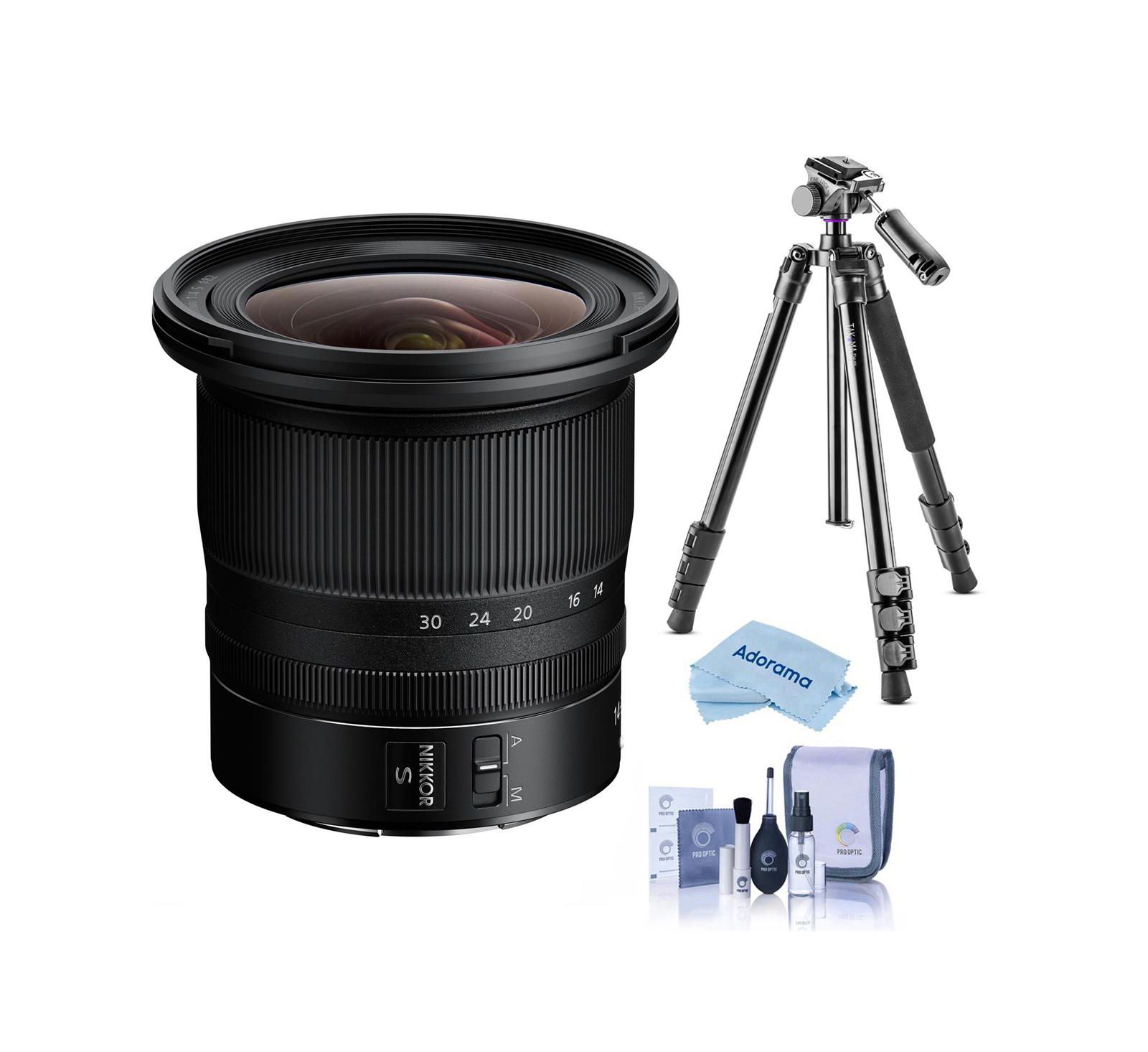 Nikon Объектив NIKKOR Z 14-30mm f/4 S с видеоштативом Takama из алюминия на 3 сек