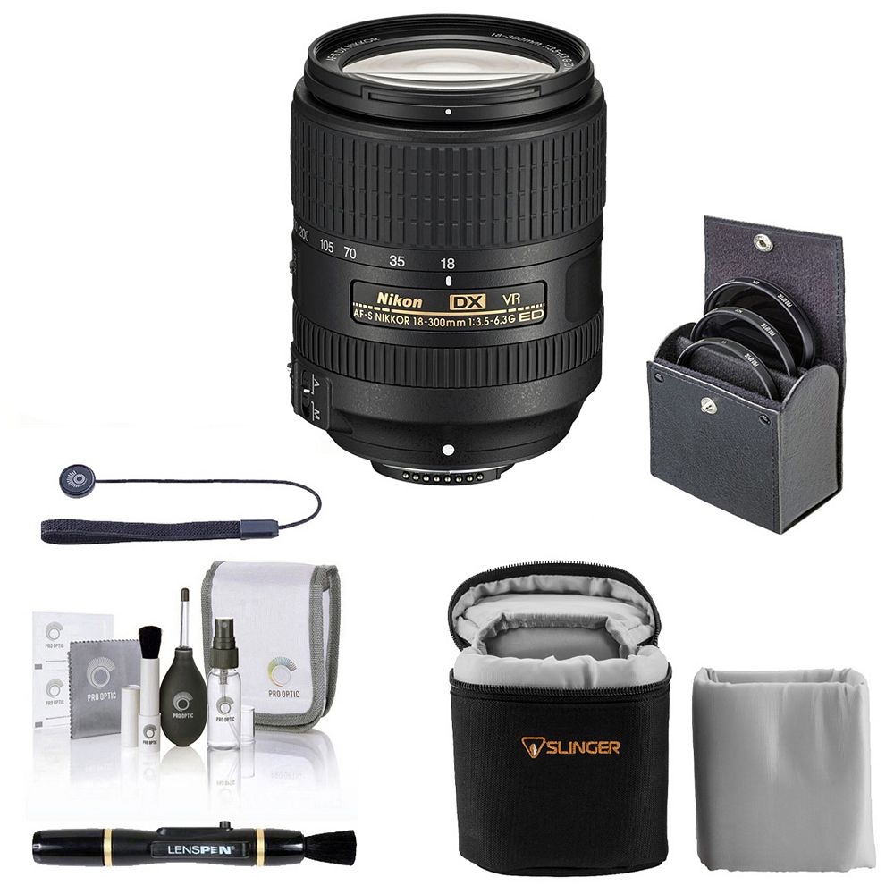 Nikon 18-300mm f/3.5-6.3G ED IF AF-S DX NIKKOR VR объектив с набором аксессуаров