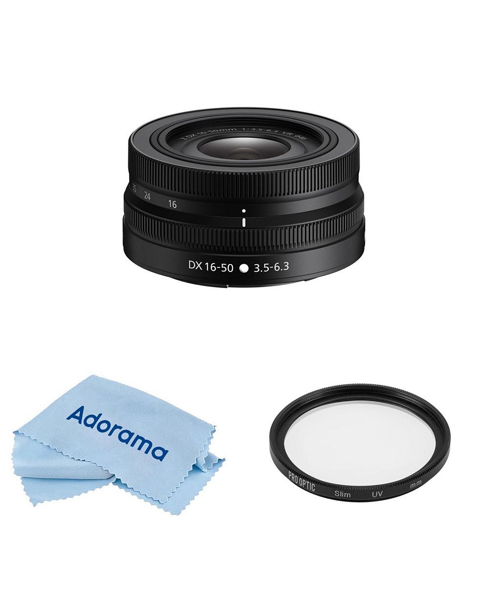 Nikon NIKKOR Z DX 16-50mm f/3.5-6.3 VR Lens with Accessories Kit