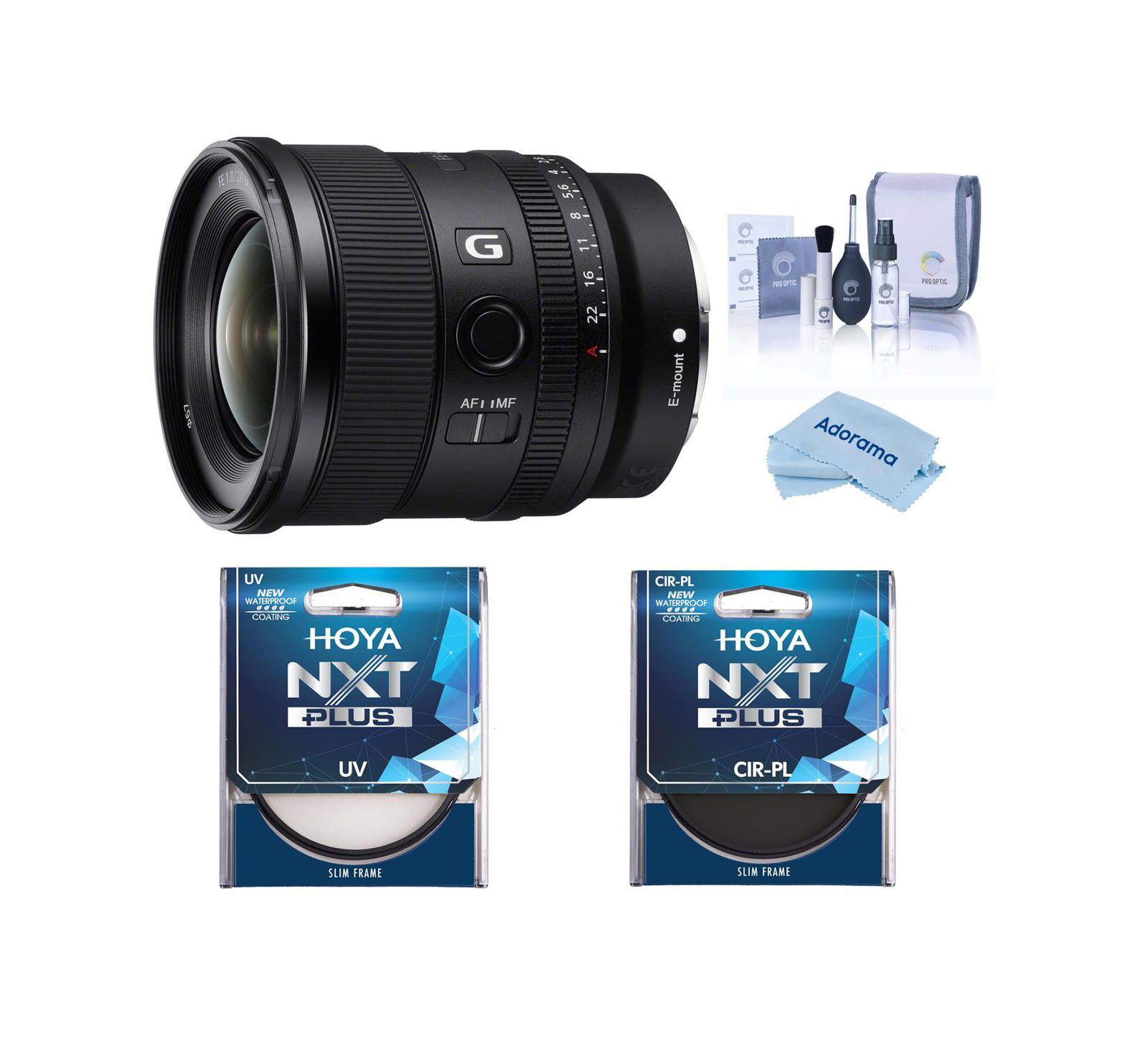 Sony FE 20mm f/1.8 G Ultra-Wide Prime Lens for Sony E-Mount