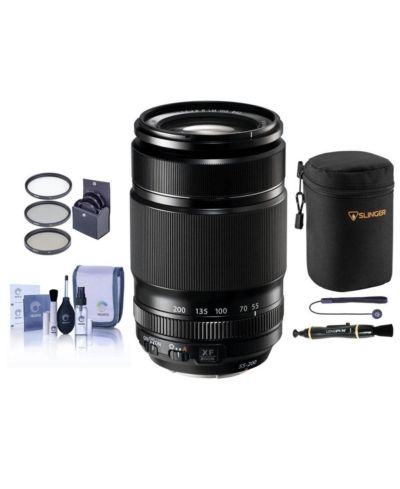 Fujifilm XF 55-200mm f/3.5-4.8 R LM OIS Lens,w/62mm Filter Kit  Lens Pouch