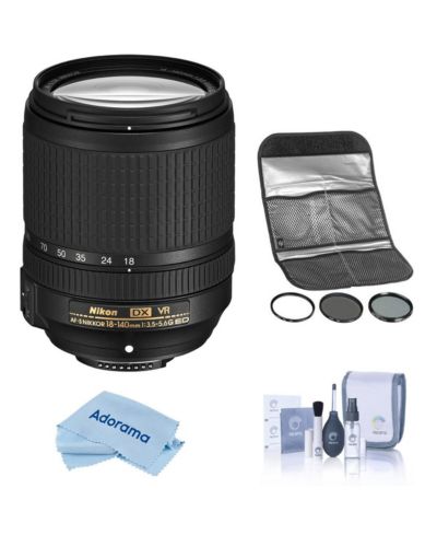 Nikon AF-S DX NIKKOR 18-140mm f/3.5-5.6G ED VR 4-Stop Vibration Reduction Lens for Nikon DX-Format Digital SLR Cameras