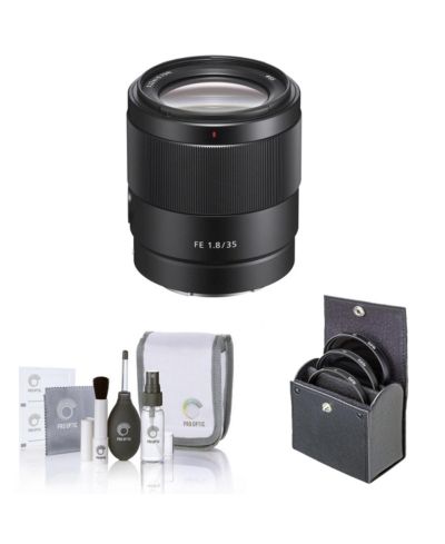 Объектив Sony FE 35mm f/1.8 для Sony E, комплект с набором фильтров 55mm и набором для чистки