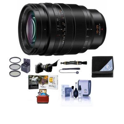 Panasonic Lumix G Leica DG Vario-Summilux 10-25mm f/1.7 объектив для MFT, черный, комплект с фильтром
